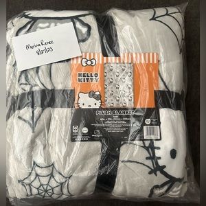 Hello Kitty Skeleton Twin Plush Blanket